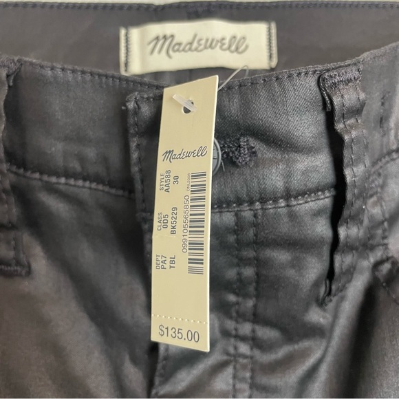 NWT Madewell • 10" High-Rise Skinny Jeans: Coated Edition Size 30 - Picture 3 of 5